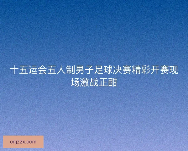 十五运会五人制男子足球决赛精彩开赛现场激战正酣